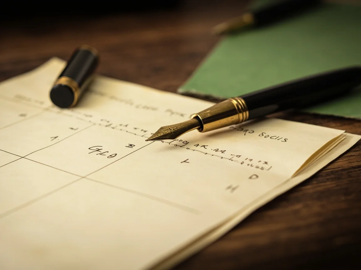 A photograph of a calm smartphone interface mock and a small notebook on a neutral desk